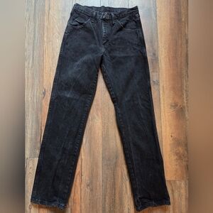 Classic Rustler Black Denim Jeans
